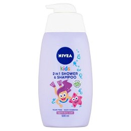 Nivea Detský sprchový gél a šampón 2 v 1 s vôňou lesného ovocia (2 in 1 Shower Shampoo) 500 ml