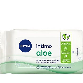 Nivea Obrúsky na intímnu hygienu Intimo Aloe ( Intima te Care Wipes) 15 ks