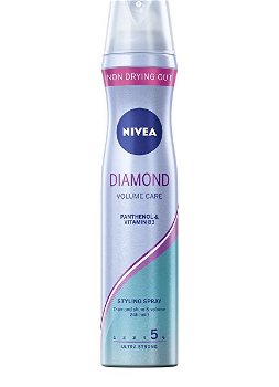 Nivea Ošetrujúce lak na vlasy pre oslňujúci lesk vlasov Diamond Volume Care ( Styling Spray) 250 ml