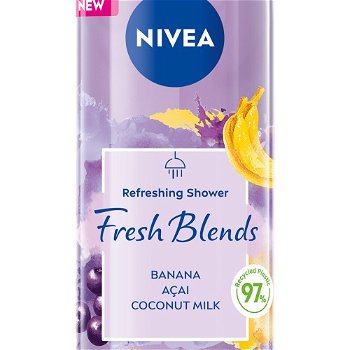 Nivea Osviežujúci sprchový gél Fresh Banana & Acai (Refreshing Shower Gel) 300 ml
