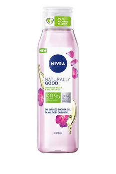 Nivea Sprchový gél Naturally Good Wild Rose (Oil Infused Shower Gel) 300 ml