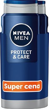 Nivea Sprchový gél pre mužov Men Protect & Care 2 x 500 ml