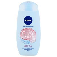 Nivea Svieži sprchový gél ibištek a šalvia (Clay Fresh Hibiscus & Sage) 250ml