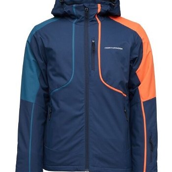 Northfinder FANAU Pánska lyžiarska bunda, tmavo modrá, veľkosť