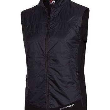 Northfinder TRACY Pánska vesta, čierna, veľkosť