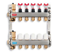 NOVASERVIS - ROZDEĽOVAČ s term. ventilmi, reg. s prietok. mech. 4 okruhy SN-RZP04S