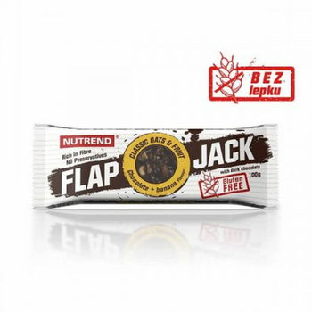 Nutrend Flapjack Glutén Free 100 g - čokoláda + banán s horkou čokoládou