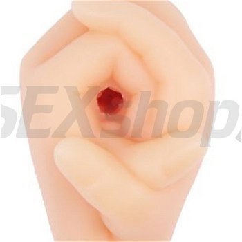 Obojstranný masturbátor v tvare rúk vagína/zadoček