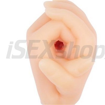 Obojstranný masturbátor v tvare rúk vagína/zadoček
