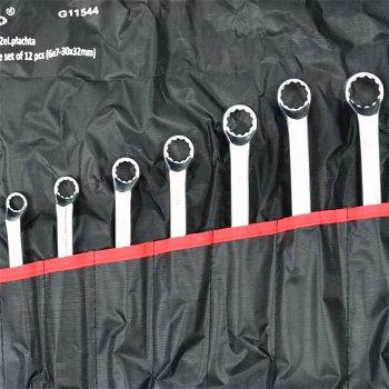 Očkové kľúče 6-32 mm 12ks v textilnom obale GEKO