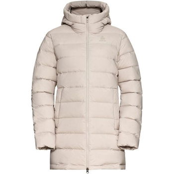 Odlo W ASCENTN-THERMIC HOODED JACKET INSULATED Dámsky páperový kabát, béžová, veľkosť