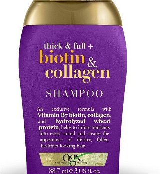 OGX Šampón pre husté a plné vlasy biotín-kolagén 88 ml mini