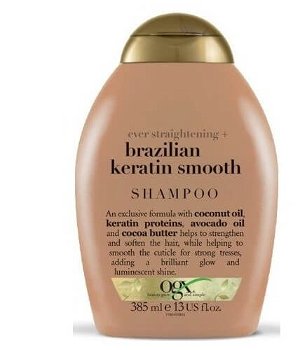 OGX Zjemňujúci šampón brazílsky keratín 385 ml