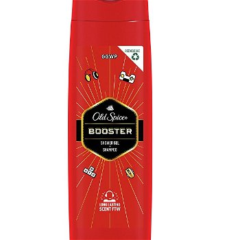 Old Spice Sprchový gél na telo aj vlasy Booster (Shower Gel + Shampoo) 400 ml