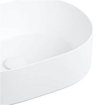 OMNIRES - MESA umývadlo na dosku, 46 x 31 cm biela mat /BM/ MESA460BM