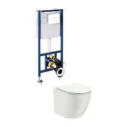 OMNIRES - OTTAWA podomietková toaletná sada 4v1, biely lesk, biely lesk OTTAWASETBPBP