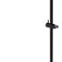 OMNIRES - Sprchová tyč s posuvným držiakom, 66 cm, čierna DR12BL
