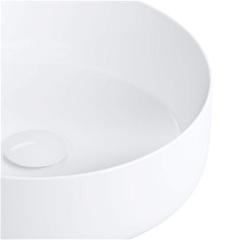 OMNIRES - TULSA umývadlo na dosku, o36 cm biela lesk /BP/ TULSA355BP