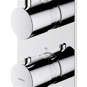 OMNIRES - Y termostatická sprchová batéria podomietková, vrchná časť bez telesa chróm /CR/ Y1236/KROCR