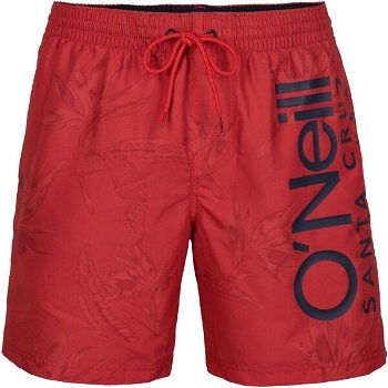 O'Neill CALI FLORAL SHORTS Pánske plavecké šortky, červená, veľkosť