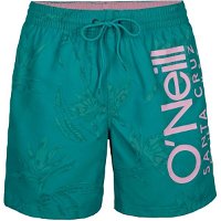 O'Neill CALI FLORAL SHORTS Pánske plavecké šortky, tyrkysová, veľkosť