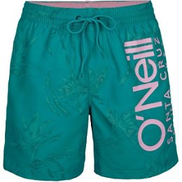 O'Neill CALI FLORAL SHORTS Pánske plavecké šortky, tyrkysová, veľkosť