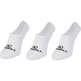 O'Neill FOOTIE ONEILL WHITE 3P Unisex ponožky, biela, veľkosť