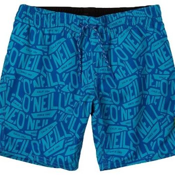 O'Neill PB STICKERPRINT SHORTS Chlapčenské šortky do vody, modrá, veľkosť