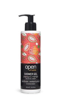 Open Sprchový gél papája & mango s pumpičkou 300 ml