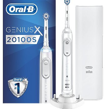 Oral B Elektrická zubná kefka Genius X 20100S White Sensi