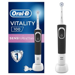 Oral B Elektrická zubná kefka Vitality D100 Black Sensitiv e