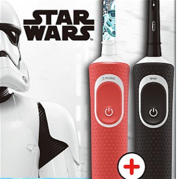Oral B Súprava elektrických zubných kefiek Vitality D100 Cross Action Black + D100 Star Wars Family Pack