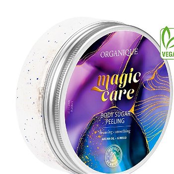 Organique Cukrový telový peeling Magic Care ( Body Sugar Peeling) 200 ml