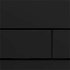 Ovládacie tlačidlo Ravak Uni Slim z plastu v čiernej farbe X01744