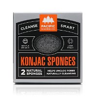 Pacific Shaving Prírodné konjakový huba (Konjac Sponges) 2 ks
