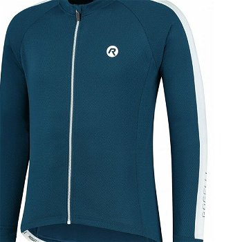 Pánsky cyklistický dres bez zateplenia Rogelli Explore modro-biely ROG351001