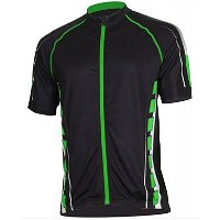 Pánsky cyklistický dres Bizioni MD62 čierna zelená