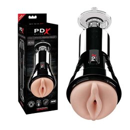 PDX Cock Compressor Vibrating Stroker masturbátor s prísavkou