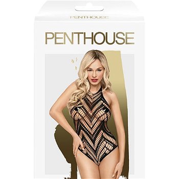 Penthouse Go hotter erotické body black veľkosť XL