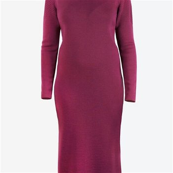 Pletené šaty Merino Kama 5048 144 purpurová