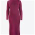Pletené šaty Merino Kama 5048 144 purpurová