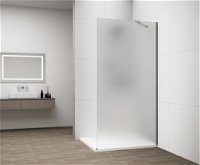 POLYSAN - ESCA CHROME jednodielna sprchová zástena na inštaláciu k stene, matné sklo, 1000  ES1110-01