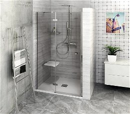 POLYSAN - FORTIS sprchové dvere do niky 900 číre sklo, ľavé FL1490L