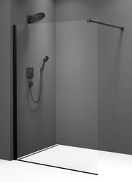 POLYSAN - MODULAR SHOWER BLACK stena na inštaláciu na múr, jednodielna, 1100  MS1-110B