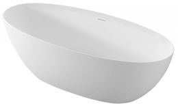 POLYSAN - NOYA voľne stojaca vaňa 170x76x56cm, solid surface, biela mat 92330