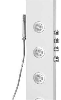 POLYSAN - SPIRIT ROUND sprchový panel s termostat. batériou 250x1550, nástenný, biela 71151