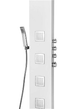 POLYSAN - SPIRIT SQUARE sprchový panel s termostat. batériou 250x1550, nástenný, biela 81151