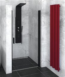 POLYSAN - ZOOM BLACK sprchové dvere 800, číre sklo ZL1280B