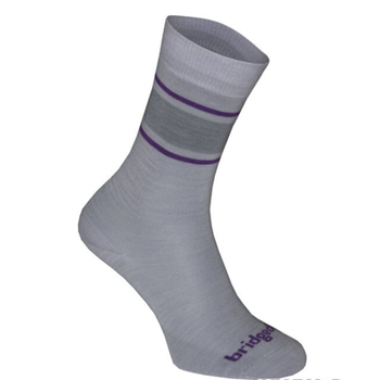 Ponožky Bridgedale Everyday Sock / Liner Merino Endurance Boot Women's lt.grey/purple/065