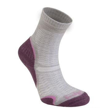 Ponožky Bridgedale Hike Ultra Light T2 Merino Performance Crew Women's aubergine/390